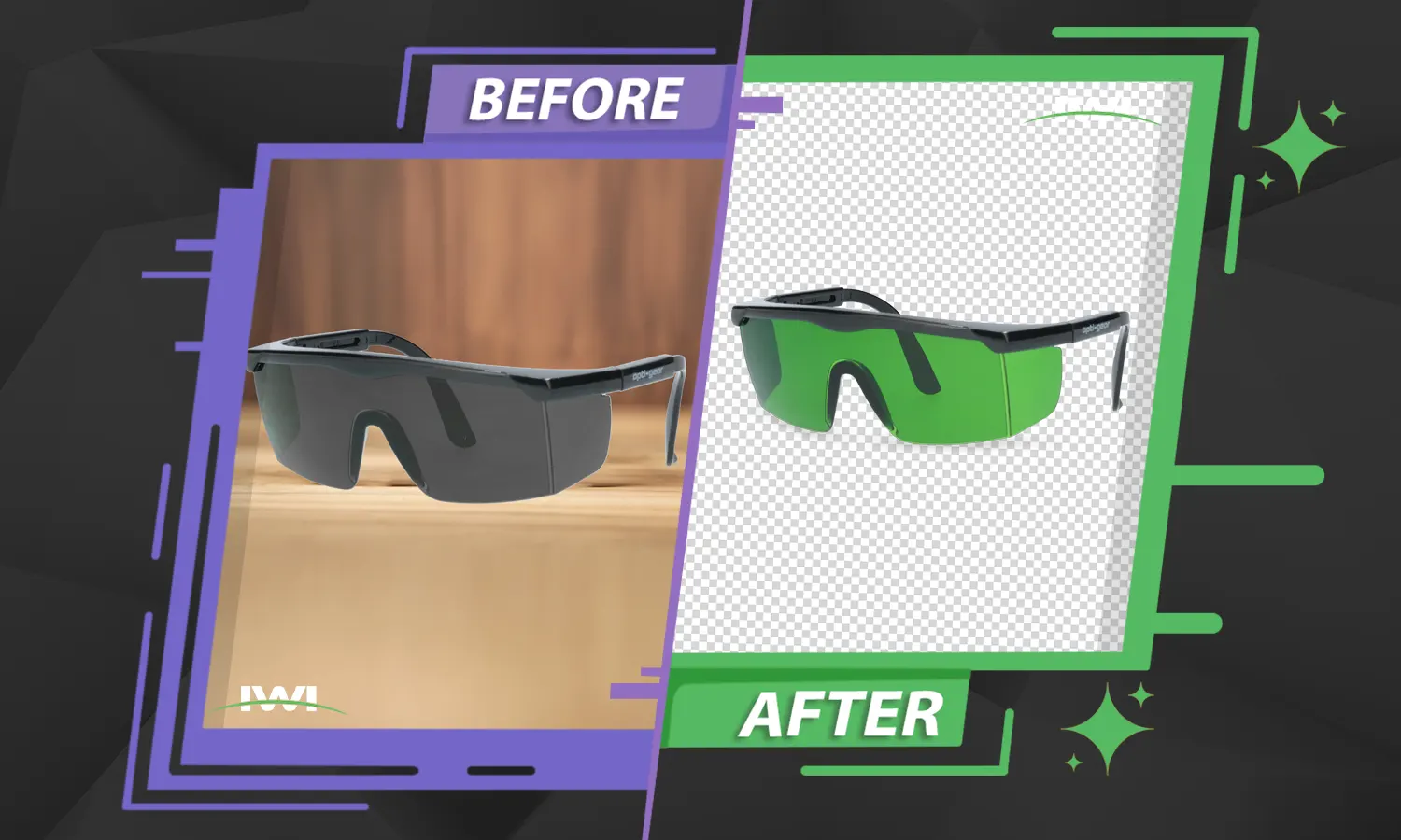 Background removal service before and after comparison